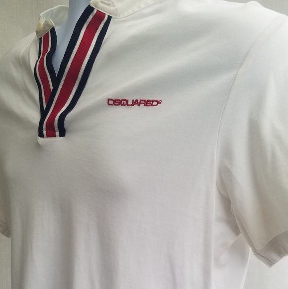 Men's "Dsquared2" White Tee Shirt - Picture 4 of 5